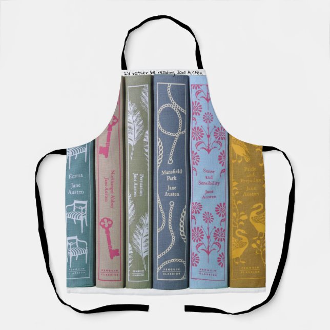 Ich würde lieber Jane Austen lesen Schürze (Vorderseite)
