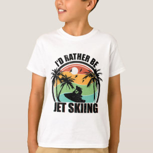 Ich würde lieber Jetski fahren Strand Wassersport T-Shirt