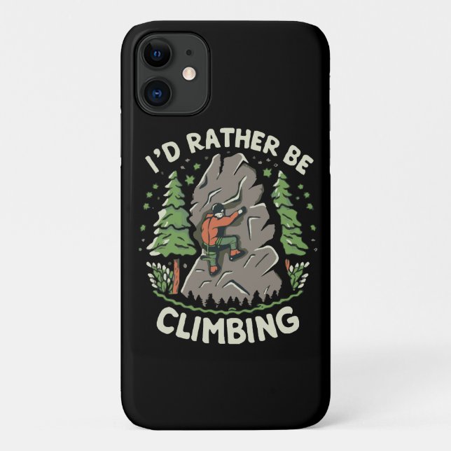 Ich würde lieber klettern Case-Mate iPhone hülle (Rückseite)