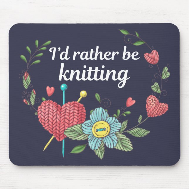 Ich würde lieber kneten - Lover kneten Mousepad (Vorne)