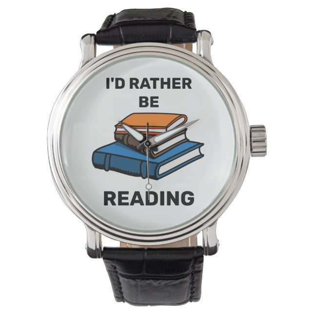 Ich würde lieber lesen armbanduhr (Vorderseite)