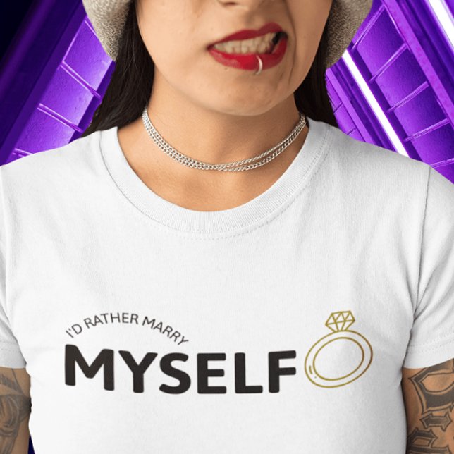 Ich würde lieber mein Shirt heiraten - Goldrand (Von Creator hochgeladen)