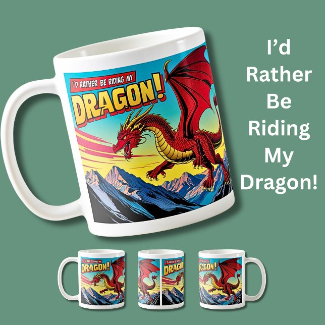 Ich würde lieber meinen Drachen reiten Kaffeetasse (Von Creator hochgeladen)