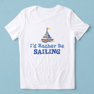 Ich würde lieber mit einem Segelboot-Shirt segeln Tri-Blend Shirt