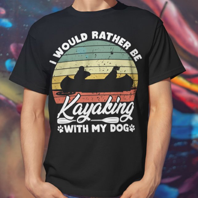 Ich würde lieber mit meinem Hund jagen, der lange  T-Shirt (Von Creator hochgeladen)