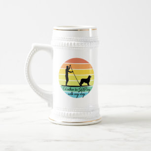 Ich würde lieber mit meinem Hundeschlitten zupfen Bierglas