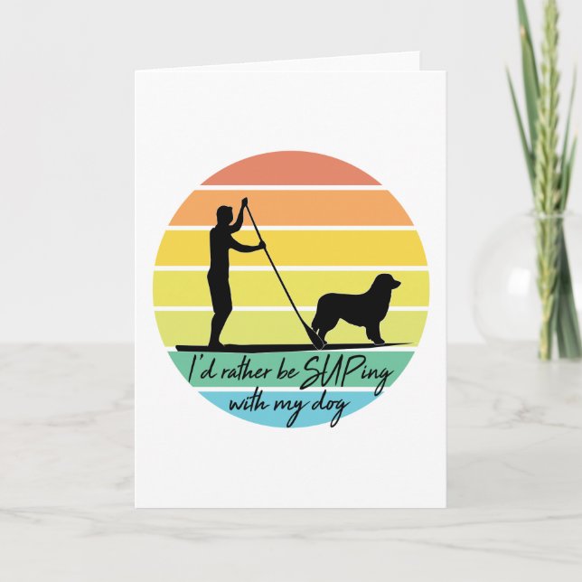 Ich würde lieber mit meinem Hundeschlitten zupfen Karte (Vorderseite)