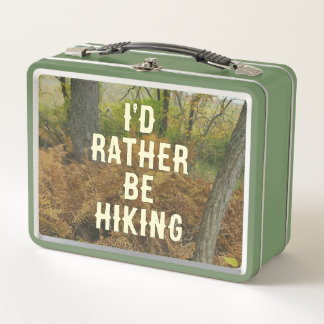 Ich würde lieber mit Metall-Lunchbox wandern Metall Brotdose
