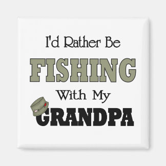 Ich würde lieber mit Opa fischen Magnet