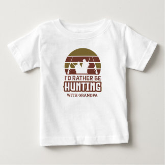 Ich würde lieber mit Opa jagen Baby T-shirt
