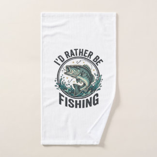 Ich würde lieber mit Vintage-Bass-Angler-T-Shirt a Handtuch