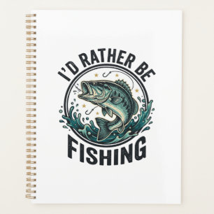 Ich würde lieber mit Vintage-Bass-Angler-T-Shirt a Planer