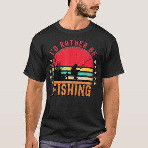 Ich würde lieber mit Vintage Retro Fisherman Fly a T-Shirt