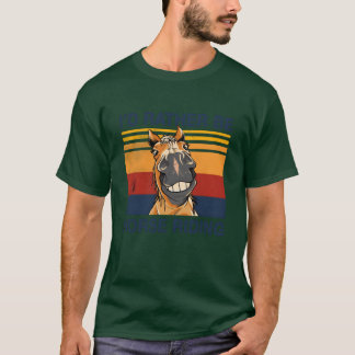 Ich würde lieber Pferdereiten Stable Reitsport für T-Shirt