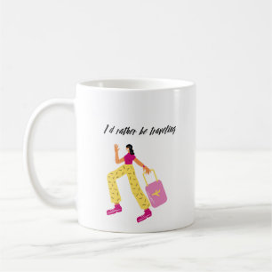 Ich würde lieber reisen kaffeetasse