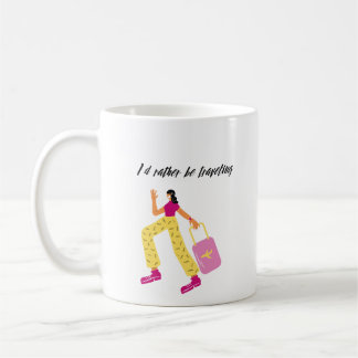 Ich würde lieber reisen kaffeetasse