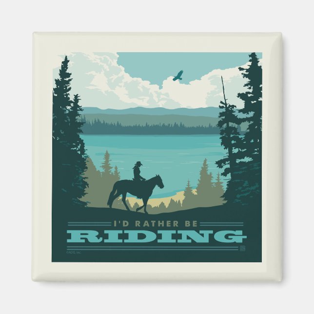 Ich würde lieber reiten magnet (Vorne)