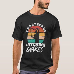 Ich würde lieber Schlangen Amphibien Frosch Echse T-Shirt