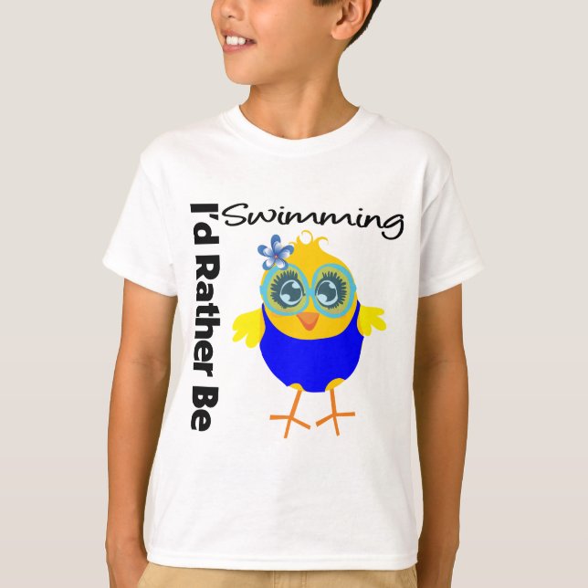 Ich würde lieber schwimmen. T-Shirt (Vorderseite)