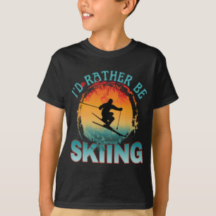 Ich würde lieber Ski fahren T-Shirt