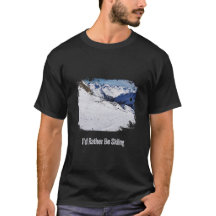 Ich würde lieber Ski fahren - Vintage-Geschenk für