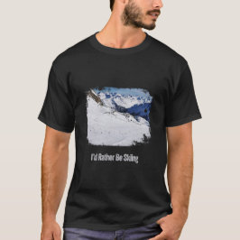 Ich würde lieber Ski fahren - Vintage-Geschenk für T-Shirt