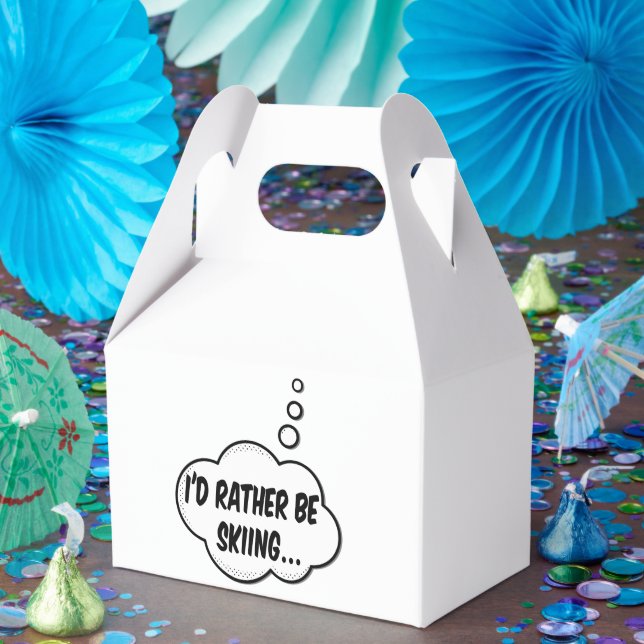 Ich würde lieber Skifahren Geschenkschachtel (Party)