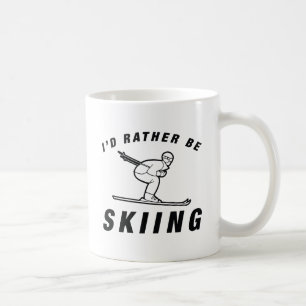 Ich würde lieber Skifahren Kaffeetasse