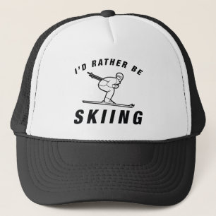 Ich würde lieber Skifahren Truckerkappe