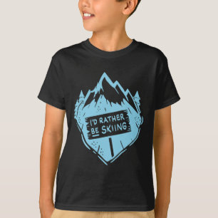 Ich würde lieber Skifahren Zitat Skifahrer Lustige T-Shirt