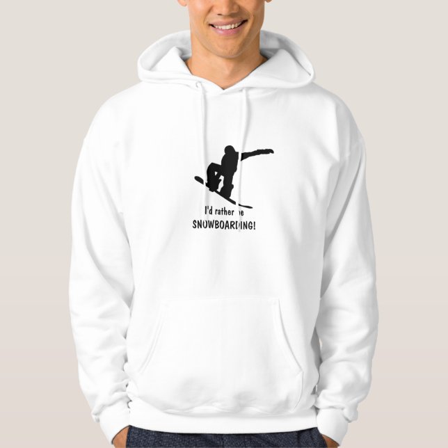Ich würde lieber SNOWBOARDING machen! Shirt (Vorderseite)