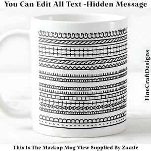 Ich würde lieber stricken Versteckte Nachricht 089 Kaffeetasse