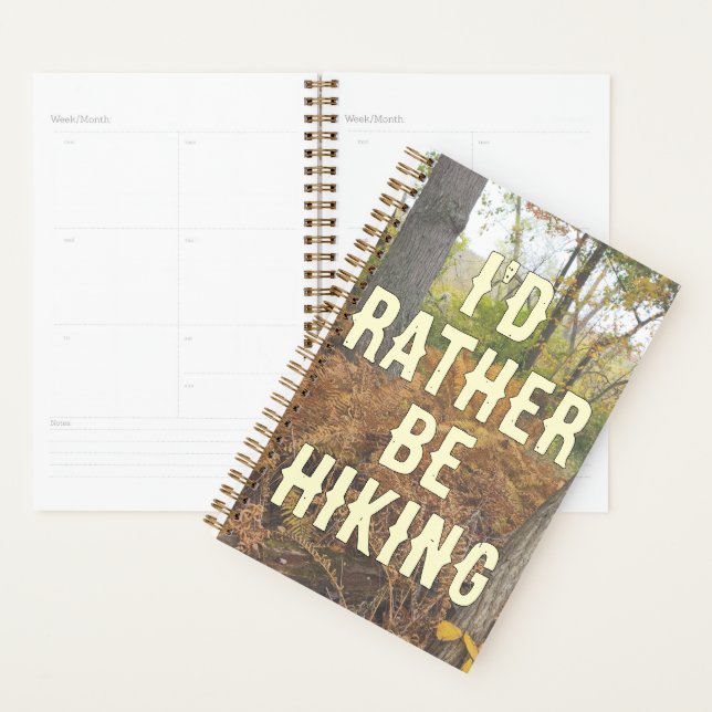 Ich würde lieber täglich wandern Daily Planner Planer (Anzeige)