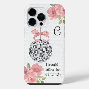 Ich würde lieber tanzen Florale Disco-Kugel iPhone 14 Pro Max Hülle