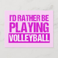 Ich würde lieber Volleyball spielen