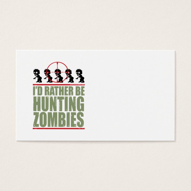 Ich würde lieber Zombies jagen (Vorderseite)