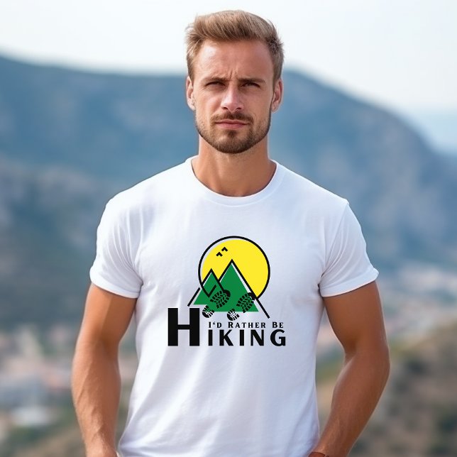 Ich würde lieber zwei Männer wandern T-Shirt (Von Creator hochgeladen)