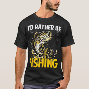 Ich würde lustige Fische angeln Fischer liebt Ange T-Shirt