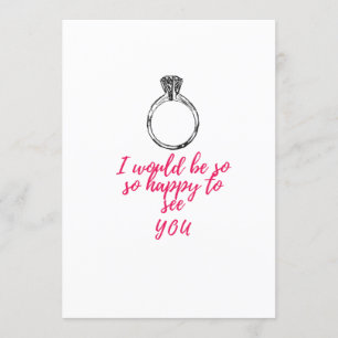 Ich würde mich so freuen, dich zu sehen einladung