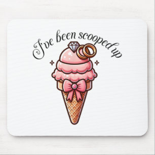 Ich wurde mit Coquette B auf Junggesellinnenabschi Mousepad