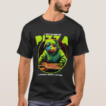 Ich wurde mit Pizza T-Shirt aufgezogen