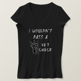 Ich würde nicht einen Karo auf Pferdereiten besteh T-Shirt
