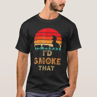 Ich würde rauchen, dass Vintage GRILLEN Fleisch Sm T-Shirt