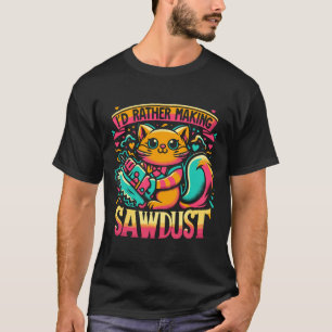 Ich würde Sawstaub eher zu einem lustigen Katzende T-Shirt