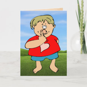 Ich würde Sie Valentinsgruß-Karte auswählen Feiertagskarte