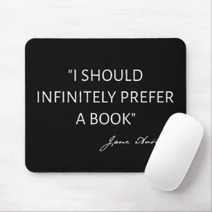 Ich würde unendlich viel lieber ein Buch lesen I - Mousepad