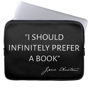 Ich würde unendlich viel lieber ein Buch lesen - J Laptopschutzhülle