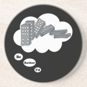 Ich würde vielmehr Dominos 4 spielen Getränkeuntersetzer