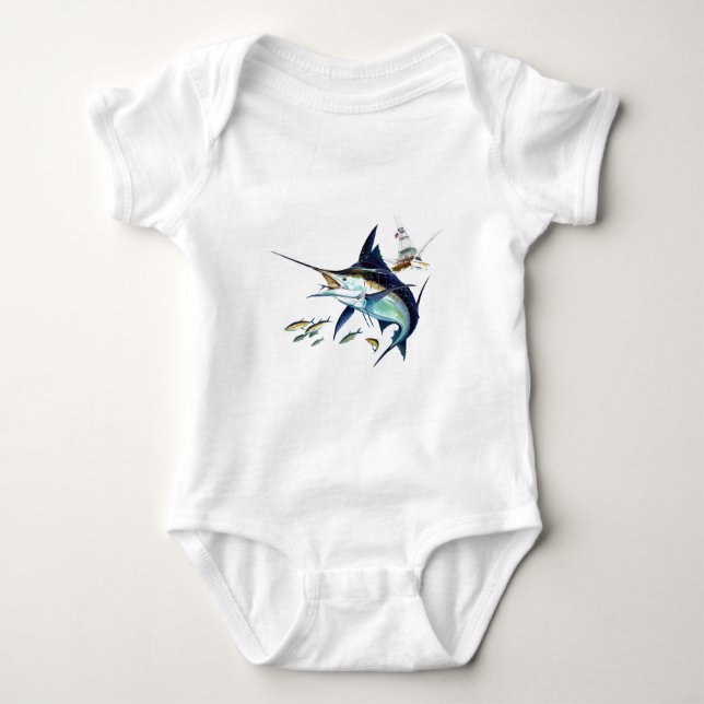 Ich würde vielmehr fischen! baby strampler (Vorderseite)