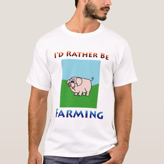 ich würde vielmehr Männer bewirtschaften T-Shirt (Vorderseite)